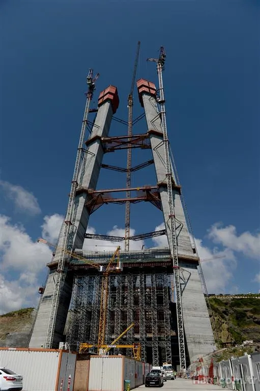 3. Boğaz Köprüsü'nün inşaatında bir yıl geride kaldı 4