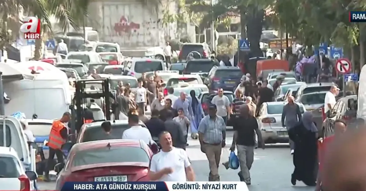 A Haber ekibi Ramallah sokaklarında!
