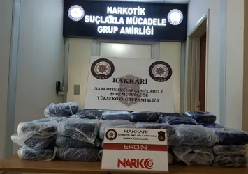 Hakkari'de uyuşturucu operasyonu