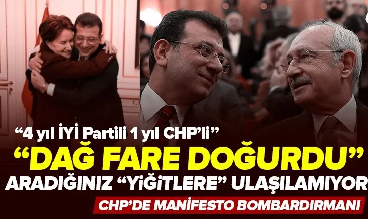 Manifesto sonrası CHP karıştı
