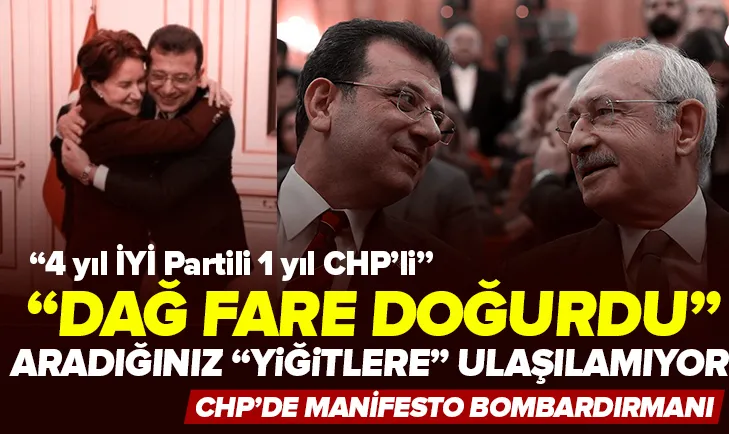 Manifesto sonrası CHP karıştı
