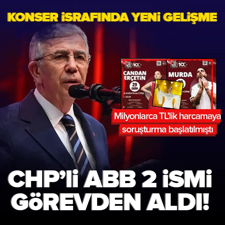 Konser israfında 2 kişi görevden alındı!