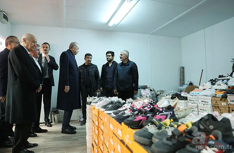 Başkan Erdoğan Kahramanmaraş'ta AFAD çarşısını ziyaret etti 8