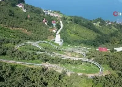 Karadeniz’in ilk ve tek ’dağ kızağı’ yarım milyonu ağırladı