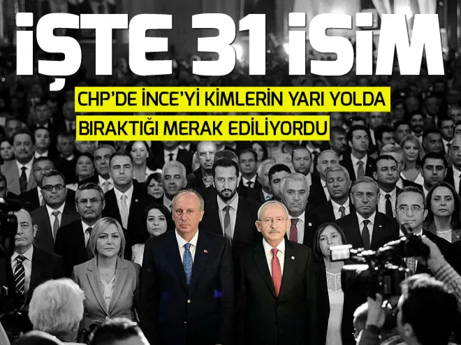 CHPde son anda çark eden 31 delegenin isimleri ortaya çıktı