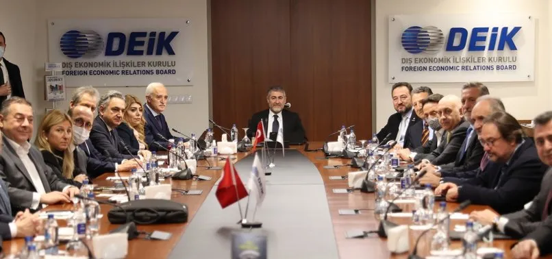 Son dakika: Hazine ve Maliye Bakanı Nureddin Nebati, DEİK heyetiyle bir araya geldi