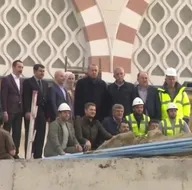 Başkan Erdoğan Çamlıca Camiinde incelemelerde bulundu