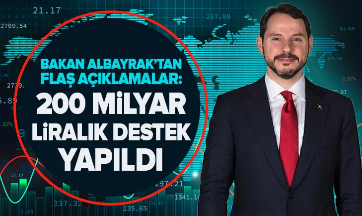 Bakanı Albayrak: Destek tutarı 200 milyara ulaştı