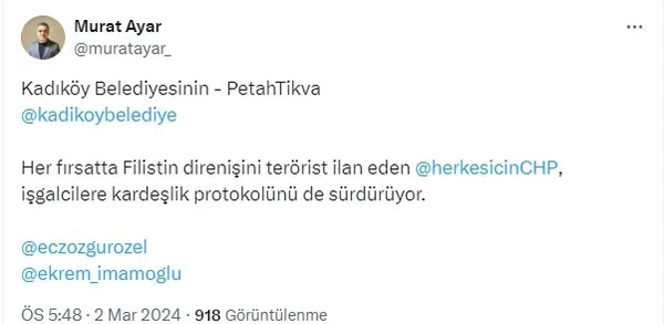 1709394498863.jpg CHP'li belediyeler işgalci İsrail'den vazgeçemedi! Katiller ile 'kardeşlik' protokolleri sürdürülüyor - 6