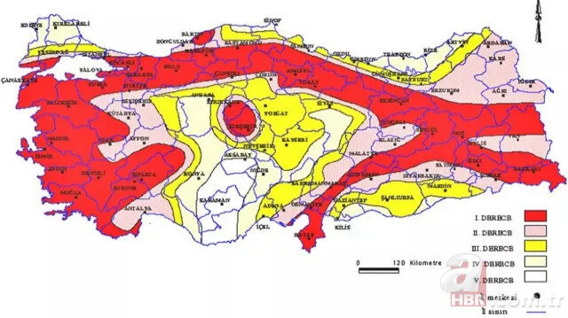 Deprem riski en az olan iller belli oldu! 1.2.3 derece risk taşıyanlar da tek tek sıralandı! Sinop, Giresun, Trabzon, Rize, Artvin... 10