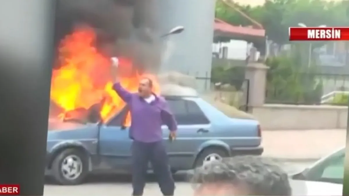 Mehmet Emin Fidan 2018 yılında da adliye önünde otomobil yakmış