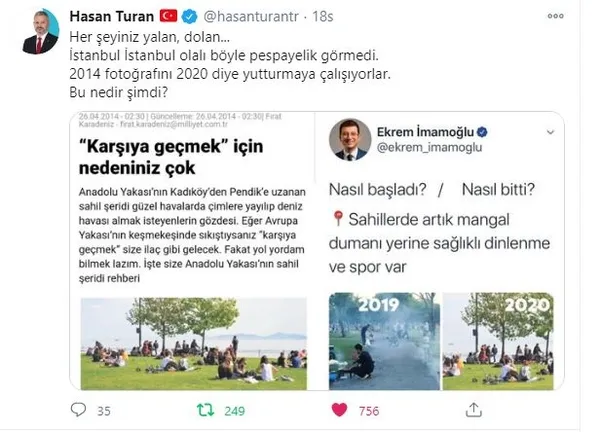 Ekrem İmamoğlu’nun yalanını ortaya çıkaran gazete kupürü! AK Parti’den eleştiri: İstanbul böyle pespayelik görmedi