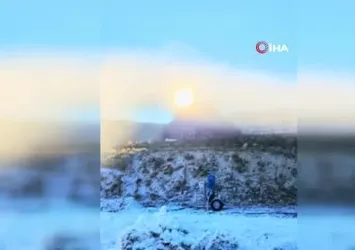 Uludağ'da suni karlama işlemi başladı