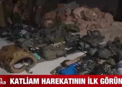 İsrail’in katliam saldırısının ilk görüntüleri