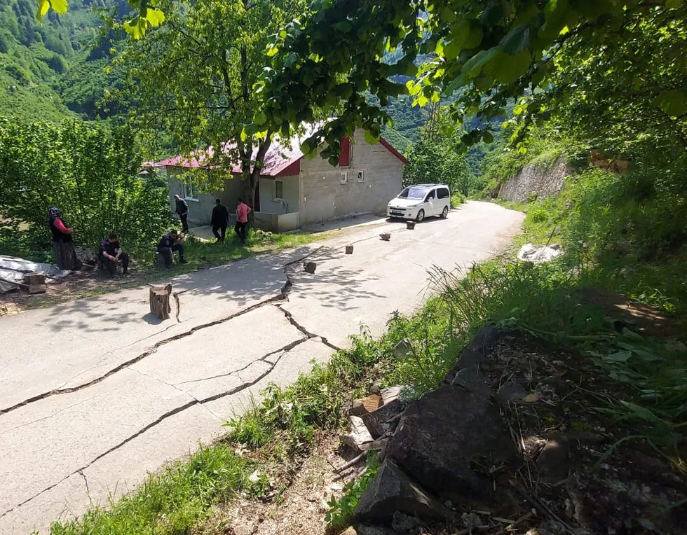 Giresun'da heyelan nedeniyle 33 ev tedbir amaçlı boşaltıldı - 5