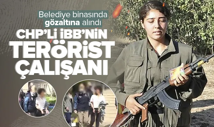 CHP’li İBB’de skandal! Belediye personelinin terör kampında keleşli fotoğrafı ortaya çıktı