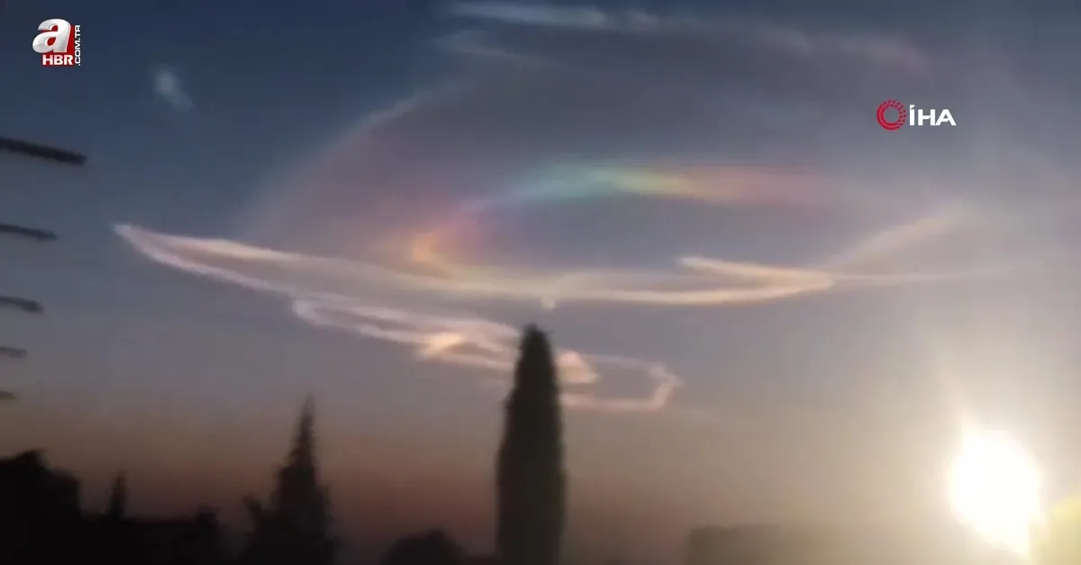 "Ateş gökkuşağı" görsel şölen sundu
