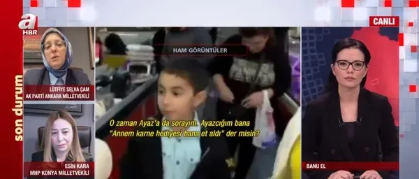 HABERTÜRK muhabirinin "Annem karne hediyesi et aldı" yalanı! AK Partili Lütfiye Selva Çam ve MHP Konya Milletvekili Esin Kara'dan flaş açıklamalar - 2