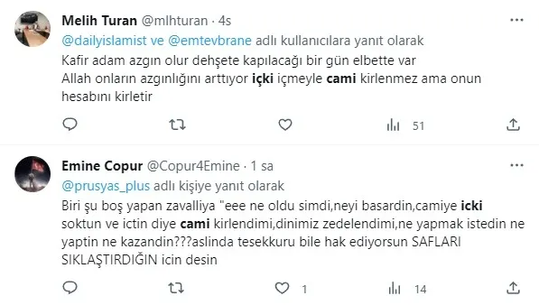 Camide içki içip görüntülerini paylaştı! Ahlaksız adamın sözleri çileden çıkardı! Bakan Yerlikaya: Şahıs yakalandı - 2