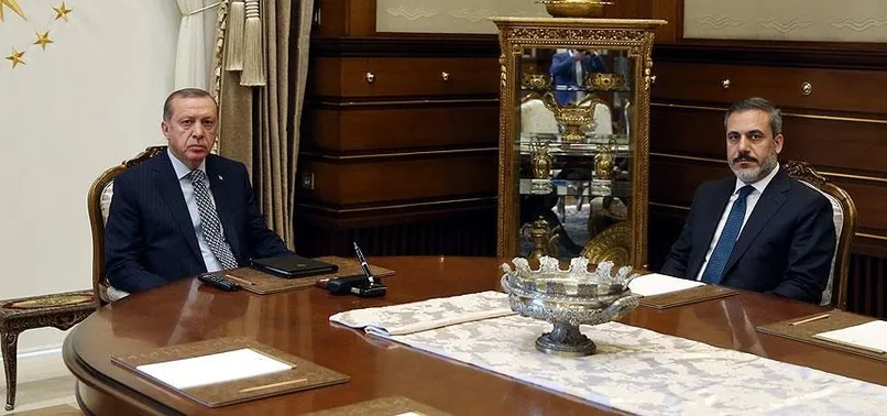 Cumhurbaşkanı Erdoğan, Hakan Fidan'ı kabul etti