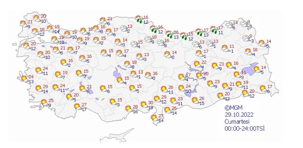 Meteoroloji 5 günlük hava durumu raporunu yayınladı! Doğuda eksi 8 batıda 30 derece sıcaklık | Pastırma sıcakları... - 10