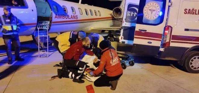 Ambulans uçak Sergen Deveci için havalandı: Yaralanan oyuncu İstanbul’a sevk edildi