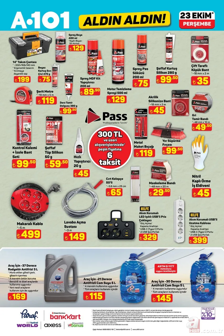 23 Ekim A101 aktüel kataloğu satışta: Yaz kış kamp yapanlara fırsat ürünler A101’de! Portatif ocak ve termos 999 TL 10