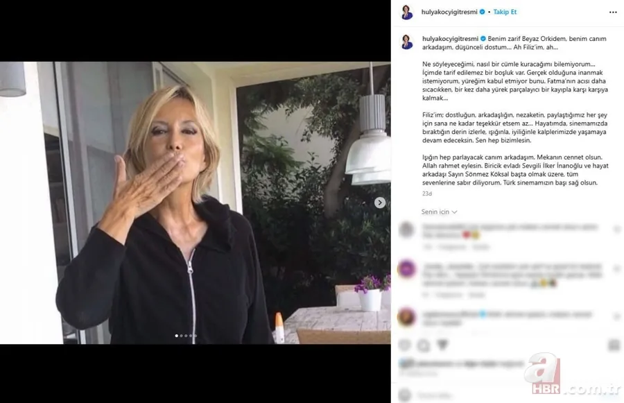 Yeşilçam'dan bir yıldız daha kaydı! Ünlülerden Filiz Akın'a taziye mesajları... 5