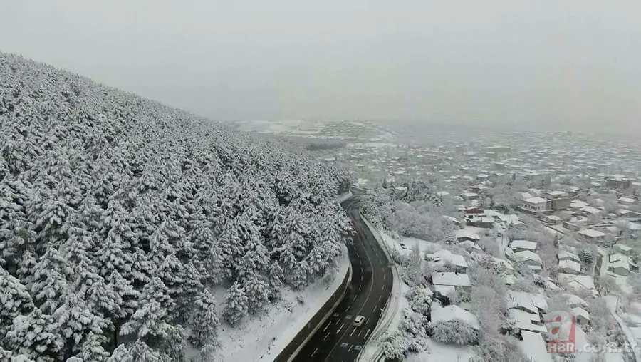 Türkiye kar altında! Onlarca şehirden enfes kar manzaraları 7