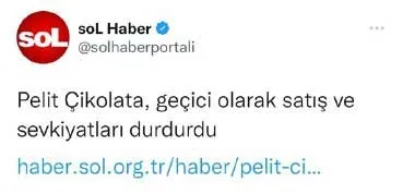 Pelit Pastaneleri ’satış ve sevkiyatları geçici olarak durdurdu’ iddiasını yalanladı