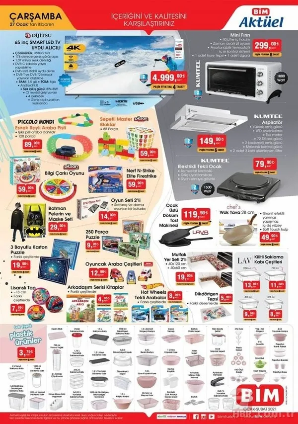 27 Ocak BİM aktüel ürünler kataloğu! BİM 27 Ocak aktüel ürünler kataloğu! Fırsat kaçmaz... 2