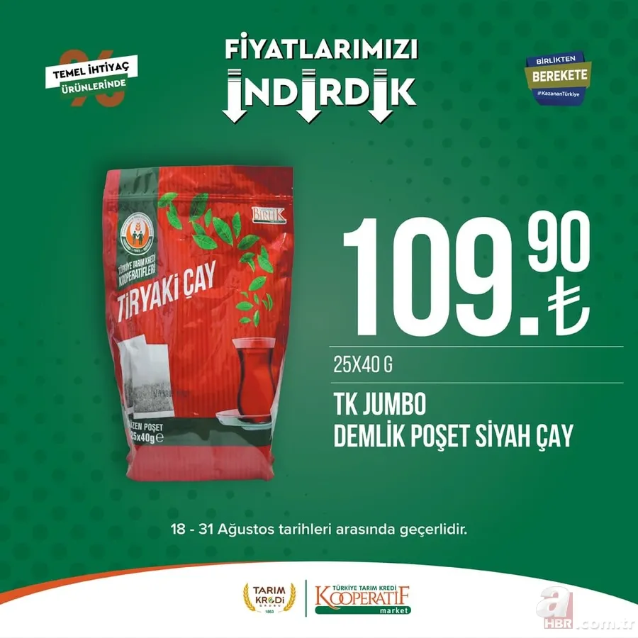 Yeni ürünleri görenler kapıda kuyruk oldu! Tarım Kredi Market listeyi güncellendi! 30'lu yumurta 68.50, Tereyağı 89.90, 40'lı tuvalet kağıdı 168.90 TL... 15