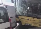 Kağıthane’de İETT otobüsü 6 araca çarptı