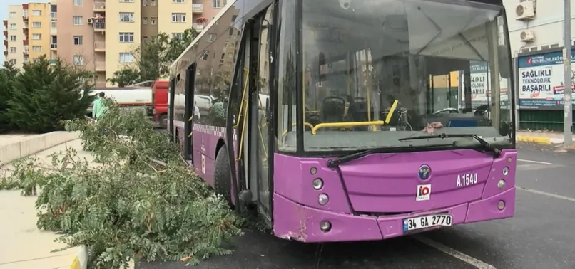 İstanbul'da akılalmaz kaza! Garaja giden İETT otobüsü...