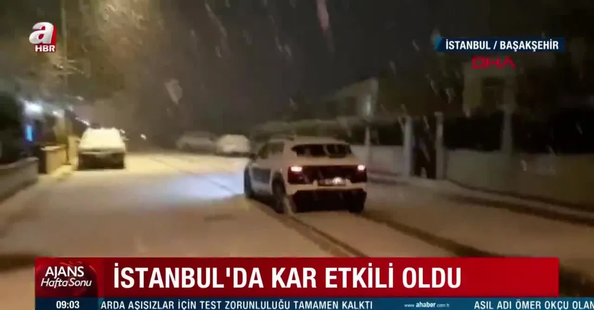 İstanbul'da kar etkili oldu
