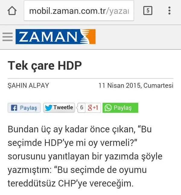 İşte FETÖ'nün 30 Mart 2014, 7 Haziran 2015 ve 1 Kasım 2015 seçimlerinde HDP’ye verdiği açık desteğin delilleri - 1