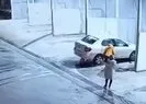 Samsun’da heyelan anları A Haber’de!