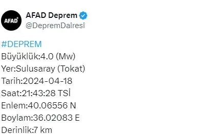 afad-duyurdu-tokatta-korkutan-deprem-olumsuz-bir-durum-var-mi-bakan-yerlikaya-a-haberde-acikladi-1713466226270.jpeg AFAD duyurdu! Tokat'ta korkutan deprem | Olumsuz bir durum var mı? Bakan Yerlikaya A Haber'de açıkladı - 5