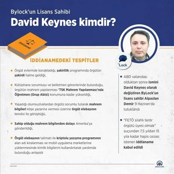 ByLock’un lisans sahibi David Keynes için hesap vakti! Yargılanmasına yarın başlanacak