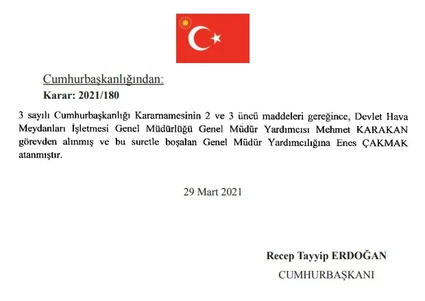 SON DAKİKA | Resmi Gazete 30 Mart 2021 yayımlandı | İşte Başkan Erdoğan tarafından yapılan atamalar - 1