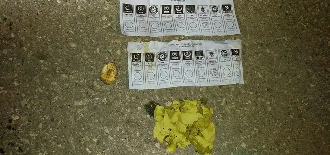 Antalya’da çöp kutusundan AK Parti’ye basılmış mühürlü oy pusulası çıktı