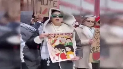 Barrera’dan yağmur altında Filistin’e destek