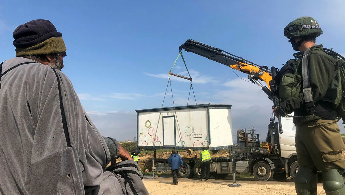 İşgalci İsrail seyyar okula el koydu