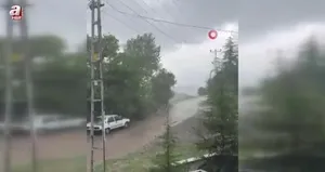 Ankara’da dolu yağışı