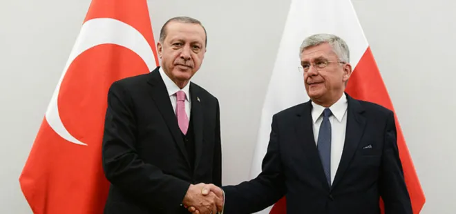 Cumhurbaşkanı Erdoğan Stanislaw Karczewski’yi kabul etti