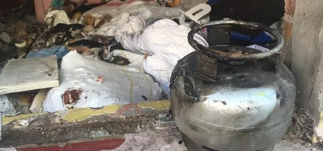 İstanbul'da yaşlı adamın panikle dışarı attığı tüp park halindeki otomobili yaktı