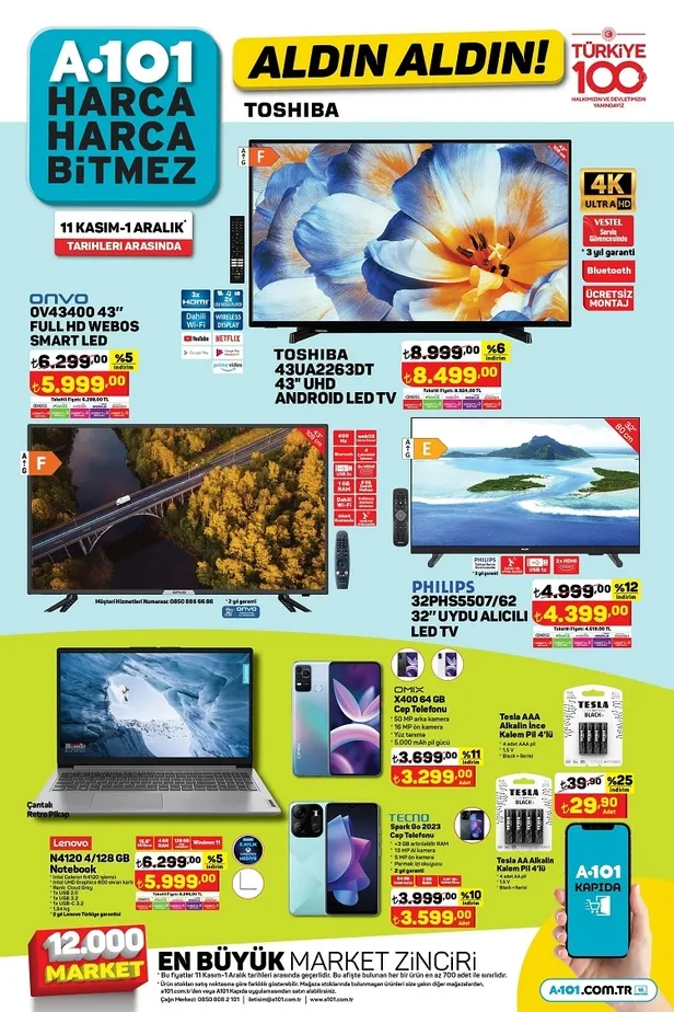 A101 30 Kasım aktüel ürünler kataloğunu yayınladı! A101 telefon kampanyasına 150 CC motor ekledi! İşte A101 indirim afişindeki tüm ürünler… - 17