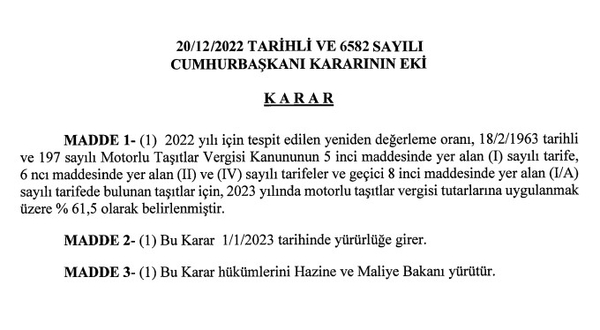 Araç sahiplerine güzel haber: 2023 MTV'de indirim! Karar Resmi Gazete’de... - 4
