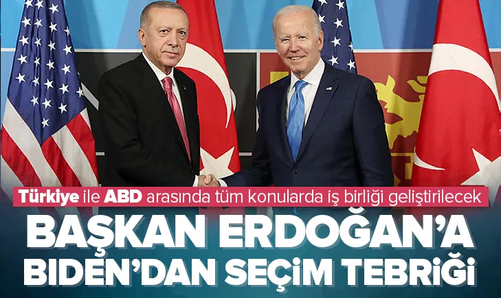 Biden’dan Başkan Erdoğan’a tebrik