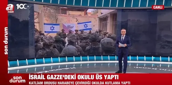 Terör devleti İsrail’in Givati Tugayı Gazze’de okulu üs yaptı! Tepki çeken kutlama görüntüleri